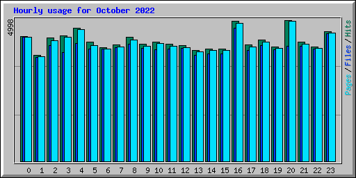 Hourly usage for October 2022